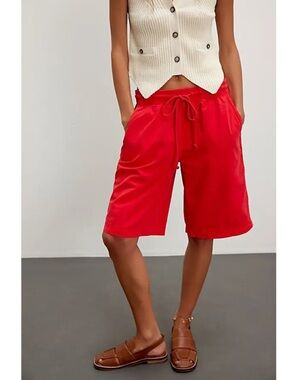 Free People Saylor Poplin Pull-On Shorts